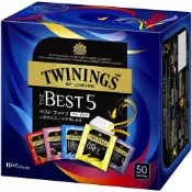 ☆現貨☆日本限定 片岡物產TWININGS唐寧茶 嚴選BEST5人氣茶包組合 50包入 經典伯爵茶 大吉嶺紅茶【快