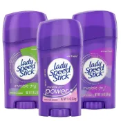 (店+)美國製造 Lady Speed Stick 隱形乾爽體香膏 39.6g 女用腋下體香劑 爽身粉香 小蒼蘭-PQ美妝