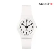 Swatch JUST WHITE SOFT 經典手錶/男錶/女錶/瑞士製造 SO28W107-S14 (34mm)