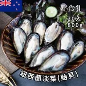 【點食1】紐西蘭淡菜(貽貝) (20入800g) 半殼淡菜 前菜 貽貝 進口海鮮 海鮮宅配 火鍋料 即期