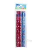 X射線 精緻禮品 粉紅豬小妹6入木頭鉛筆，Peppa Pig/佩佩豬/鉛筆/自動鉛筆/中性筆/自動筆/習字筆，X射線【C542466】