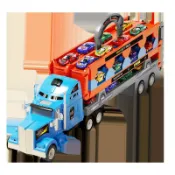 淘好物百貨店 【大號慣性】折疊合金車 變形彈射玩具 大卡車 貨櫃車 雙軌道玩法 兒童收納禮物