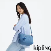 Kipling 復古藍手提側背包-ART MINI