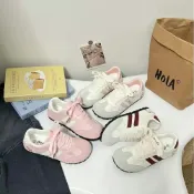 (店+)平底鞋板鞋氣墊鞋運動休閒鞋懶人鞋休閒鞋健步鞋德訓鞋寬楦軟底防滑足弓支撐休閒韓系吸震減壓健走鞋護士鞋免系鞋帶時尚百搭一腳蹬久站不累腳大尺碼餅乾鞋復古板鞋不擠腳包鞋休閒氣墊好走