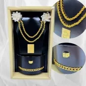 【上芳香業】金紙 紙紮用品 紙紮麻花黃金項鍊 紙紮黃金 戒指(封條 滿七 百日 對年 往生用品 紙紮男首飾)