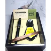 天天小舖 德製 萬寶龍 Montblanc 木盒裝 149+墨水 大班 14C 585 M尖 二手 鋼筆 老萬 真品