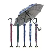 (店+)【fullicon 護立康】【Fullicon護立康】防滑三腳休閒傘 (MS002)-深藍/深綠/深紅/藍格/紅格
