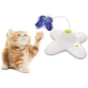 Pet Zone Fly By Spinner Butterfly Cat Toy Lifelike Flying Mo