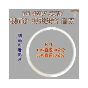 (店+)環形燈管 T5 40W 55W 圓形燈管 雙面針 白光
