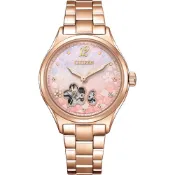 CITIZEN 星辰 母親節推薦款 櫻花限定 白蝶貝 機械女錶 34MM (PC1017-88Y)