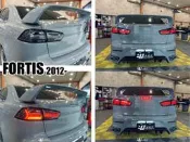 小亞車燈-全新 鯊魚頭 FORTIS LANCER IO EVO 翼神 LED 燻黑 導光條 流水方向燈 尾燈