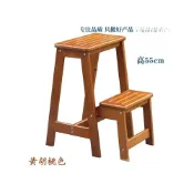 (店+)兩層實木家用梯子兩步折疊梯凳兩用登高凳收縮蹬梯二步梯換鞋凳子