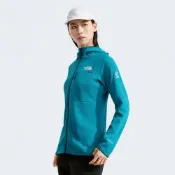 The North Face 北臉 外套 女款 抓絨 保暖 連帽外套 W SUMMIT FUTUREFLEECE FZ HOODIE 藍 NF0A5J8T6GO