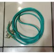 200cm 500cm 一對3插座延長線，防水，工地用，延長線，摔不爛带led燈插座, 轉接插孔
