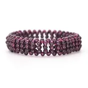 【晶好運】天然紅石榴手工編製手排/正向能量(BB-393/現貨)