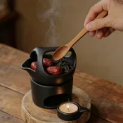 桃園出貨🍂陶瓷茶爐日式烤茶器茶葉烘茶提香器暖茶壺功夫茶具小型醒茶爐套裝