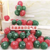 🌸可娜的夢想角落🌸[現貨]【聖誕節印花氣球】🌟🌟生日氣球佈置 聖誕節佈置派對氣球 寶寶周歲慶祝 鋁箔氣球 幼稚園佈置🌟