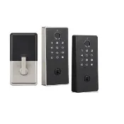 【Kwikset 凱特安】PI3S 微觸式電子輔助鎖 密碼電子鎖/補助鎖(指紋/密碼/鑰匙三合一 電子鎖)