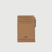 【BRAUN BUFFEL 德國小金牛】維克多-D2 8卡零錢包卡夾-淺棕色(BF512-154-CS) 送禮推薦