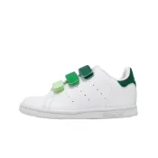 adidas 愛迪達 休閒鞋 Stan Smith CF I 小童 學步鞋 白 綠 魔鬼氈 史密斯 運動鞋 IE8123