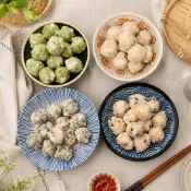 (店+)【宏裕行】澎湖花枝丸多口味 (原味/海菜/紫菜/古早味 火鍋料 氣炸料理 冷凍 點心 海鮮 宵夜 團購)