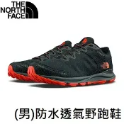 川山岳海 [ THE NORTH FACE ] 男 FUTURELIGHT 防水透氣野跑鞋 黑紅 特價 / NF0A4OA5021