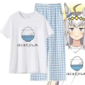 ⭐ 賽馬娘周邊 衣服蘆毛灰姑娘小栗帽二次元cos動漫純棉睡衣家居服T恤 2d3