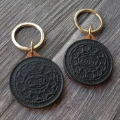 OREO-巧克力口味造型悠遊卡 晶片吊飾 客製名字造型悠遊卡