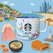［全新現貨］韓國 星巴克 釜山限定 城市杯 馬克杯 藍 海雲台 busan korea Starbucks 355ml