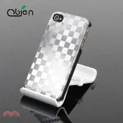 【三民網路書店】iPhone4/4S棋盤格背蓋式保護殼組 晶燦黑