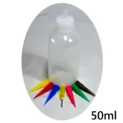 (現貨)［烘培用品］50ml果醬畫瓶畫壺 內附7個針頭 果醬壺 果醬瓶 果醬 醬汁 盤飾