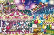 11-518 絕版1000片日本進口拼圖 SNOOPY 史努比 遊樂園 旋轉木馬 雲霄飛車