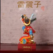 神像 佛像 供奉 雷震子佛像8 12 16吋堂樹脂彩繪雷神小尺寸五營將軍雷公擺件 特賣Z