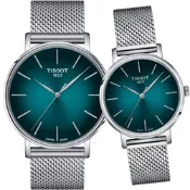 TISSOT 天梭 官方授權 Everytime 經典雋永時尚對錶-T1434101109100+T1432101109100 聖誕節 禮物