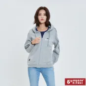 【5th STREET】 女裝 拉克蘭袖線條連帽外套-麻灰色 (560875)