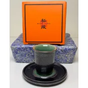 現貨～冰花烏金釉｜哥窯品茗杯｜含杯墊禮盒｜聞香杯｜冰裂紋