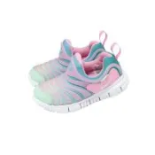 Nike 休閒鞋 Dynamo Free PS 中童鞋 小朋友 粉 毛毛蟲 無鞋帶 343738-642
