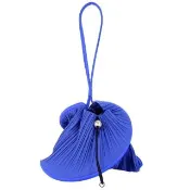 【ISSEY MIYAKE 三宅一生】PLEATS PLEASE 螺旋褶紋小手提包(藍)