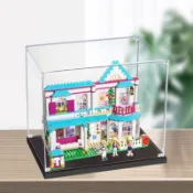 【定製咨詢】高透明亞克力展示盒適用於樂高  斯蒂芬妮的房子41314 防塵罩明盒透明手辦模型盒 積木收納公仔展示櫃
