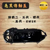 🏆【連冠二輪】勁戰傳動蓋 亮黑 鋼琴黑烤漆 消光黑 結晶 五代戰 四代戰 三代戰 5代 4代 3代 bwsr 皺摺 皺紋
