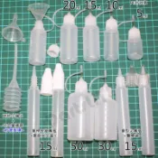 PE針油瓶迷你小漏斗大量滴管吸管筆型尖嘴瓶醫筆瓶筆桿瓶 安全長嘴、耐酸鹼醒油5、10、15、20、30、50、100ml