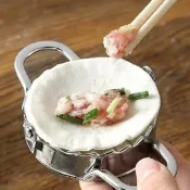 美麗大街【BF263E9】廚房餃子伴侶水餃模具包餃子器 304不銹鋼壓餃子神器(小號)