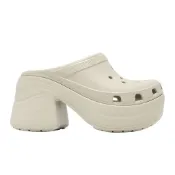 Crocs 卡駱馳 Siren Clog 女鞋 骨白 厚底增高 洞洞鞋 高跟涼拖鞋 [YUBO] 2085472Y2
