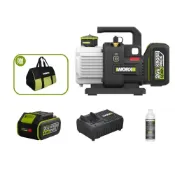 (店+)【WORX 威克士】20V 1L 真空機 無刷 ABT防逆流設計 冷氣安裝 抽真空 冷媒真空機 抽真空機 無刷真空泵 無刷鋰電雙極1升真空泵WU090