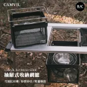 CAMVIL IGT抽屜式折疊瀝水籃置物網籃餐具籃【BLAC黑客】搭配IGT桌抽拉取物收納 無需開啟桌板 秒開秒收