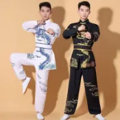 8164 人收藏好物🎏成人練功舞龍舞獅中國打鼓功夫比賽訓練表演武表演衣服武服裝W81F