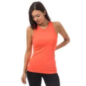 ADIDAS 背心 TANK 橘色 挖背 運動背心 女 BK2651
