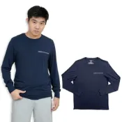 (店+)【TOMMY HILFIGER】觸感推爆  Tommy Hilfiger 薄長袖 深藍 大尺碼 長袖 上衣  T恤 長T #9308