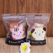 【homing】（1個3元）小貓小狗霧面手提站立夾鍊袋/牛軋糖袋/餅乾袋/年糖袋/花生糖/核桃糕/立袋/拉鍊袋/六兩袋