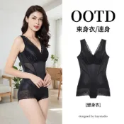 (店+)束身衣連身塑身衣 束腹束腰減肚子無痕女裝衣服 加大尺碼產後修復矯正瘦身衣 開檔美體塑形內衣 女生提臀內衣褲